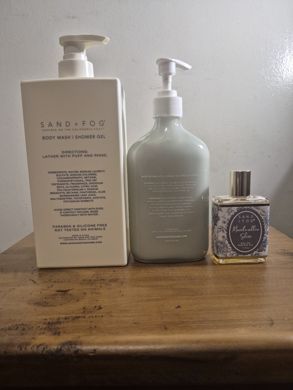 New Sand and Fog Marshmallow Skies Body Care Set - Picture 2 of 3